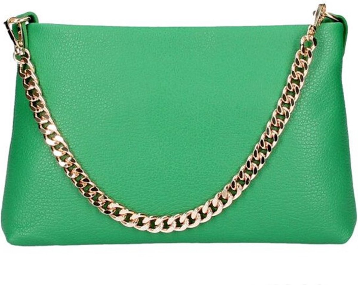 Groene Leren Schoudertas Chain - Leer Leder - Clutches Schoudertassen - Dames Tassen - Groen