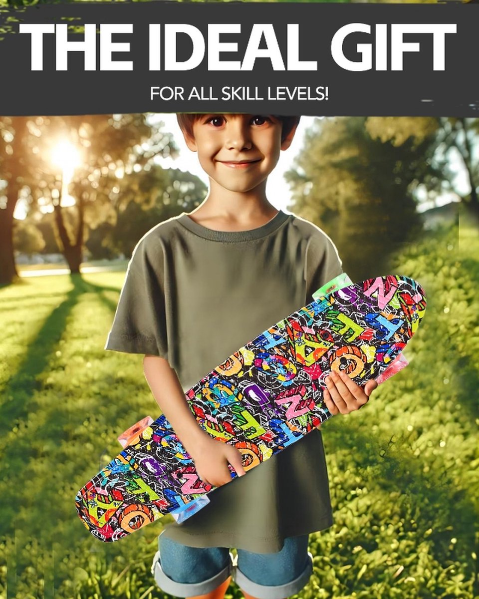 Suotu Skateboard- Wielen met LED-verlichting - ABEC-9 - Tot 50 kg - Skateboard Meisjes/jongens - Skateboard Volwassenen - Cadeau — afbeelding 8