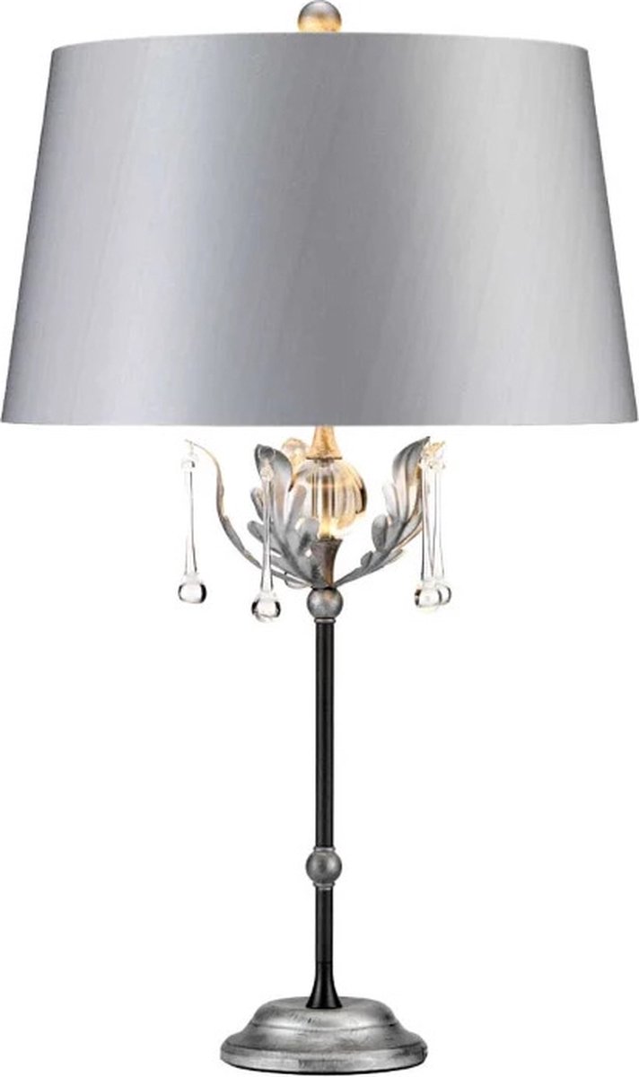 Elstead Lighting LED Tafellamp Amarilli | 1X E27 Max 60W | Black with Silver Patina