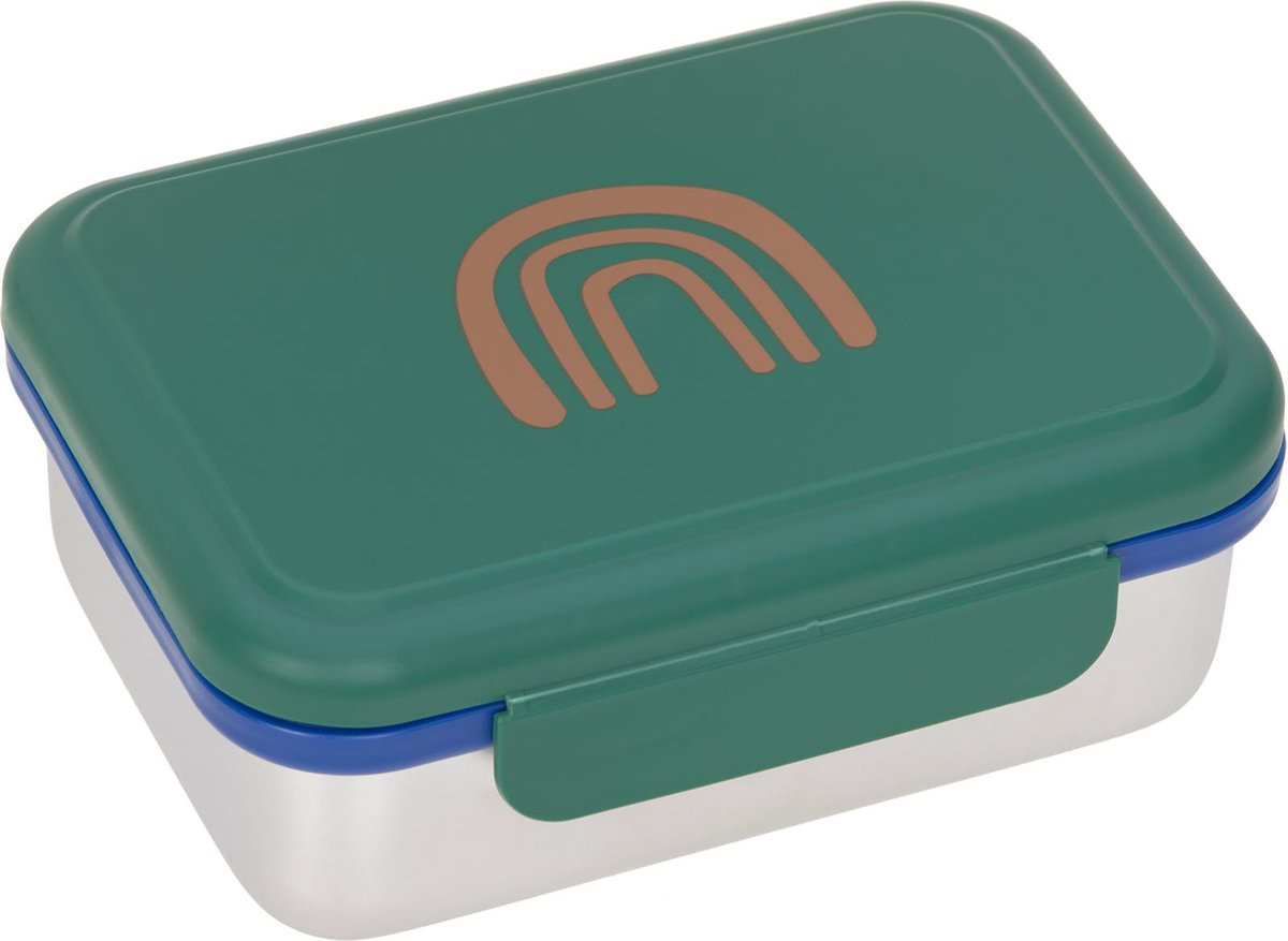 Lässig Lunchbox Stainless Steel Little Gang Rainbow green