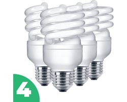 Radium Mini Spaarlamp E27 - 12W (54W) - Warm Wit Licht - Niet Dimbaar - 4 stuks