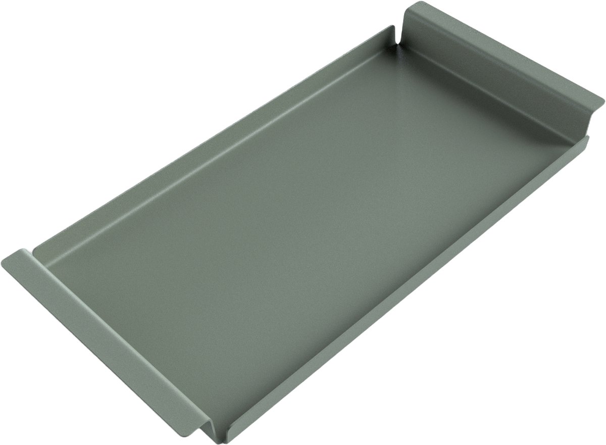 Steellish Dienblad Rechthoek - Tray - Aluminium - Mos Groen - 61×29×5