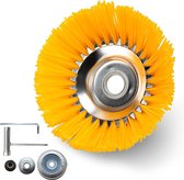 Brosse à mauvaises herbes 200 mm x 254 mm brosses en nylon pour débroussailleuse - brosse à mauvaises herbes pour coupe-herbe - accessoires de jardin