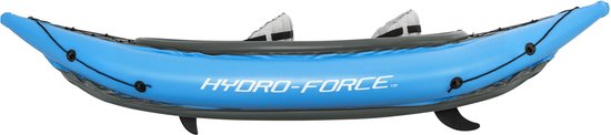 Bestway - Opblaasbare Kayak - Hydro-Force Cove Champion X2 - 2 Persoons - Inclusief Peddels, Stoelen, Handpomp en Vinnen