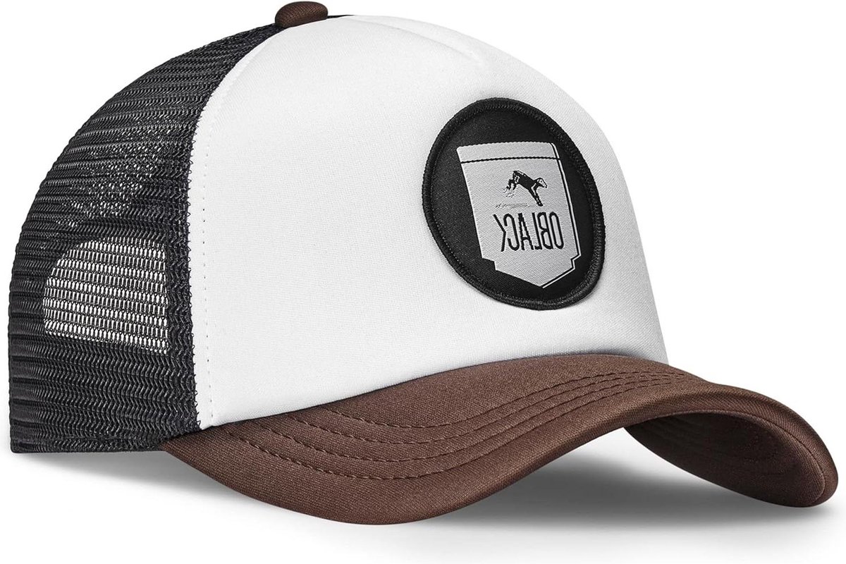Trucker Cap Classic Adjustable Padded Baseball Cap - Oblack