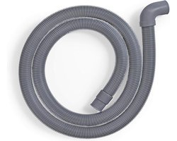 Afvoerslang 22mm gebogen - 19mm recht - 05 bar - 60 graden - 25 m - voor Miele Siemens Bosch - wasmachine vaatwasser