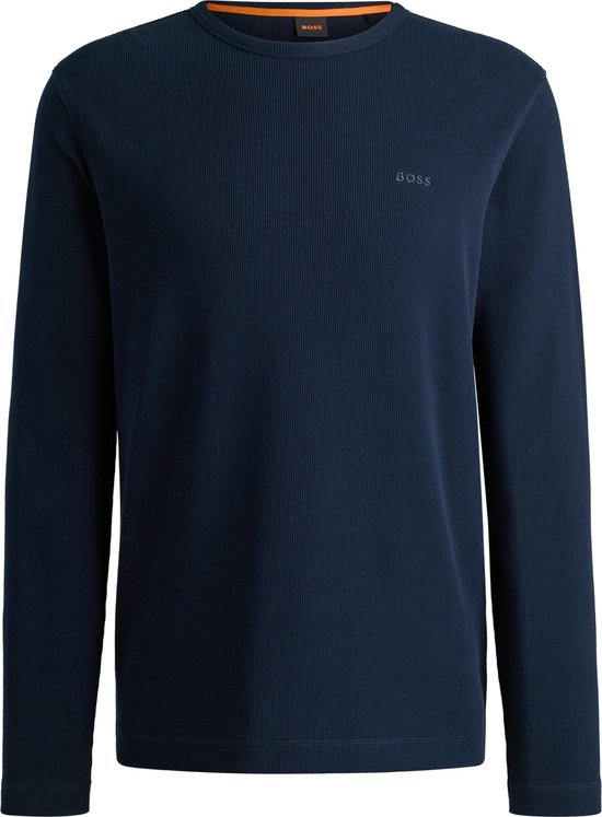 BOSS - Pull Tempesto Bleu Foncé - Homme - Taille L - Coupe Regular