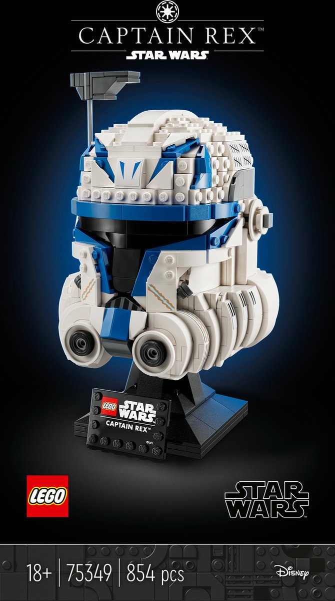 LEGO Star Wars Captain Rex Helm Set voor Volwassenen, The Clone Wars Collectible - 75349 — afbeelding 22