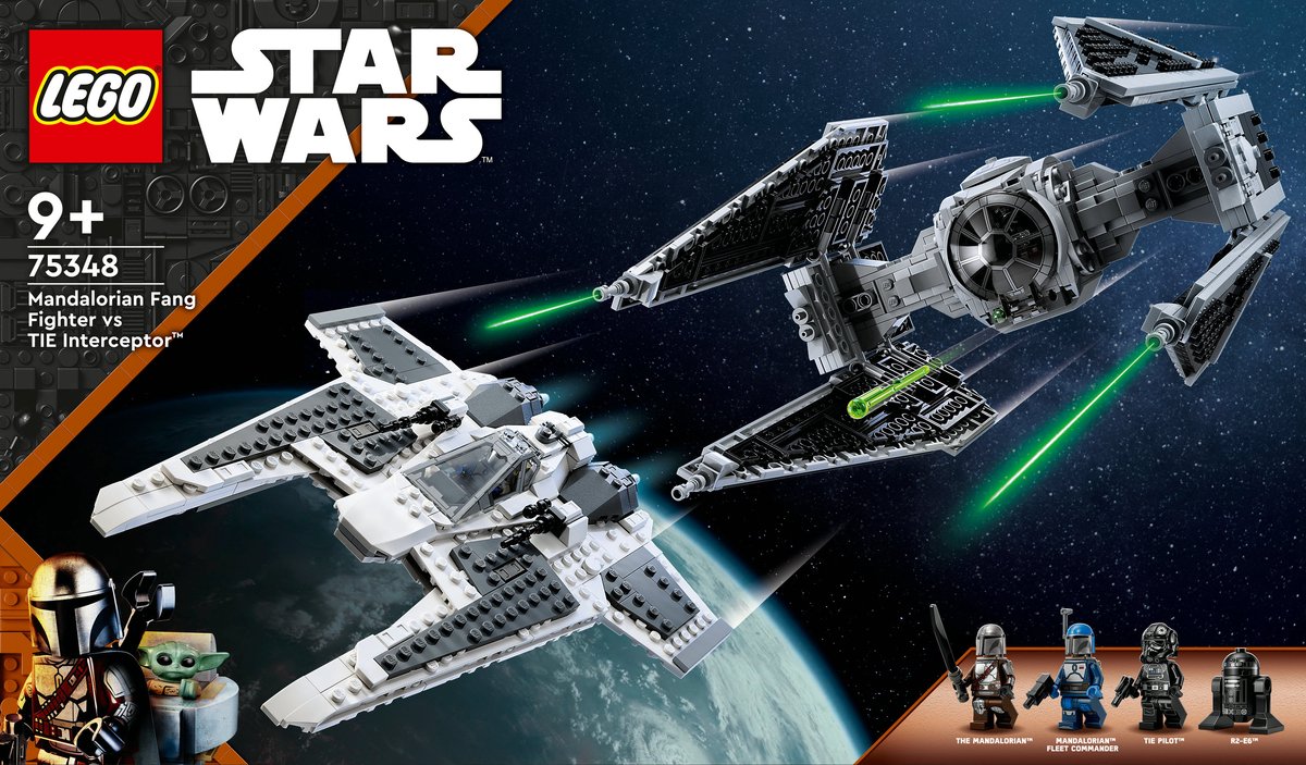 LEGO Star Wars Mandalorian Fang Fighter vs. TIE Interceptor Set - 75348 — afbeelding 25