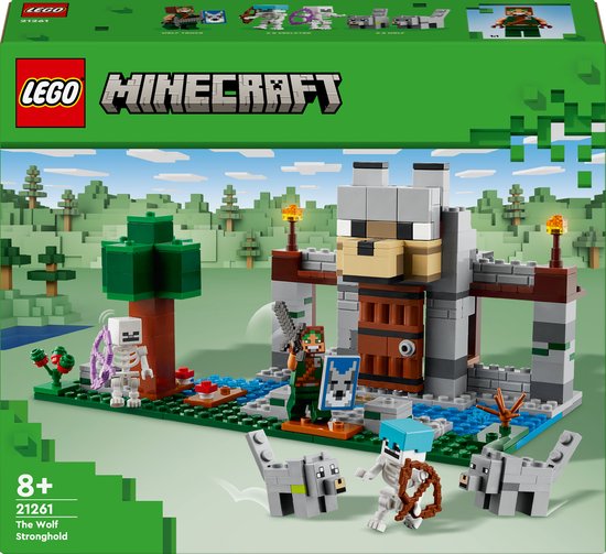 Foto: Lego minecraft de wolvenburcht speelset met fort 21261