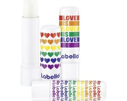 1x labello - pride kiss edition - original care # beyou - 24h+ vochtinbrengend - stick 4,8 gram - dierpoefvrij
