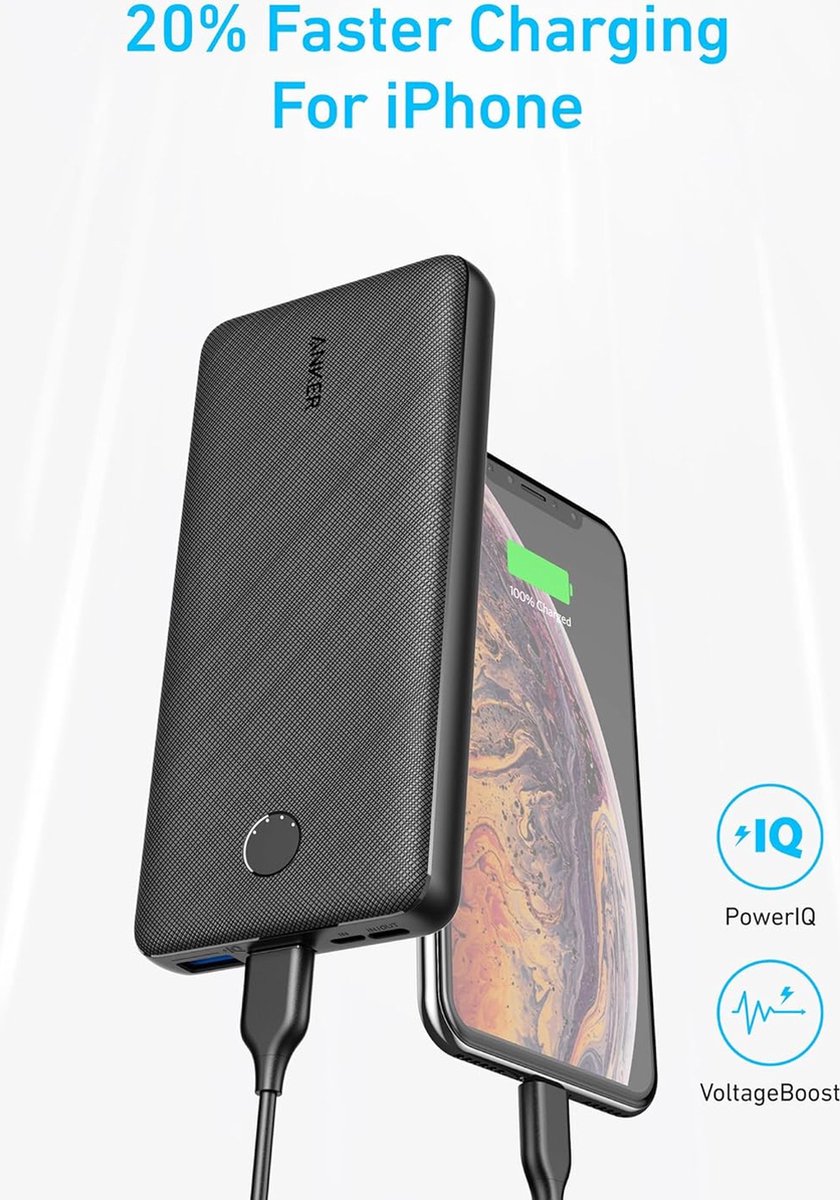 Afbeelding 2 van Anker PowerCore Essential 20000 powerbank Zwart 20000 mAh