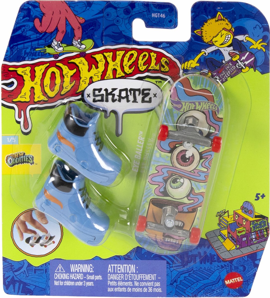 Hot Wheels Skate Eye Baller - Vingerskateboard