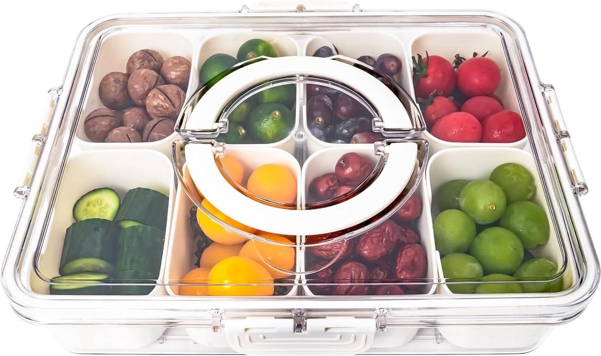 Compartimenten Snackdoos Organizer - Containers voor Candy, Veggie, Cookie, Noten, Desserts