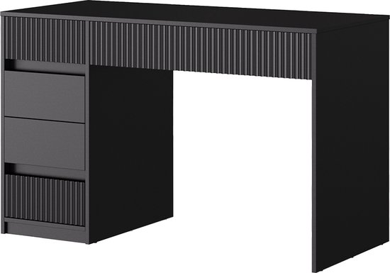 Bureau Montijo - eiken/zwart - 77,1x110x50 cm | Leen Bakker