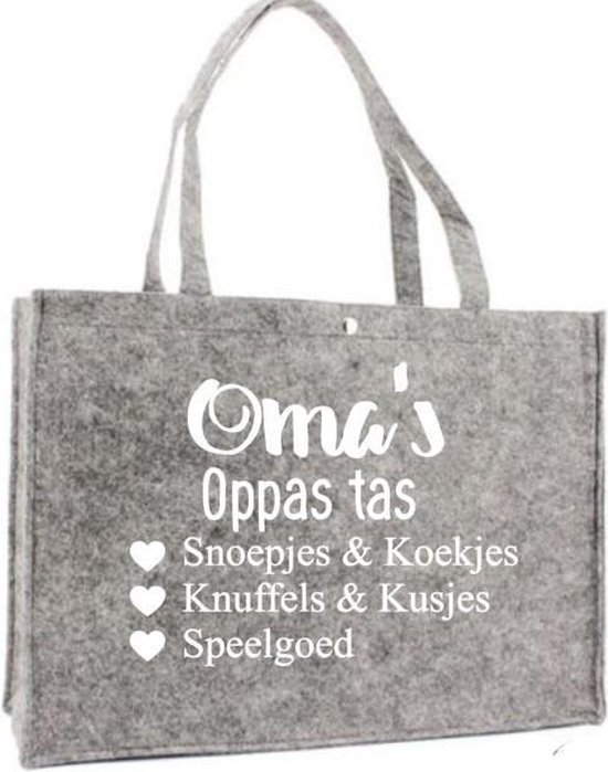 Oma's oppas tas - Boodschappen tas - Moederdag cadeau - Bella Kids