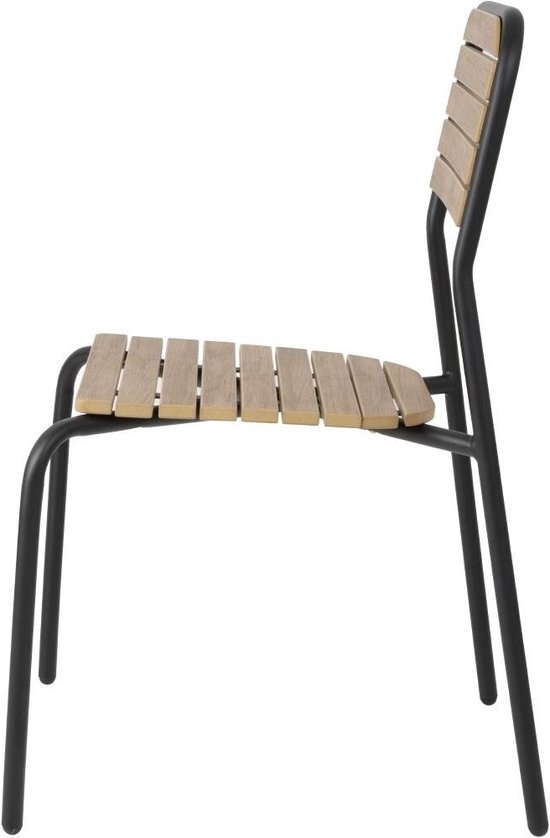 Chaises de jardin Bolero Santorini effet bois (4 pièces) - FU537 - Hôtellerie et Professionnel