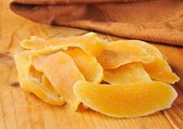 Toussaint Botanicals Premium Biologische Gedroogde Mango Stukjes 100% Natuurlijk 100 g - Tussendoortje - Decoratie - Cocktail ingredient - Taartversiering - Mango stukjes - Mango - Mango Pieces - Gratis Verzending!