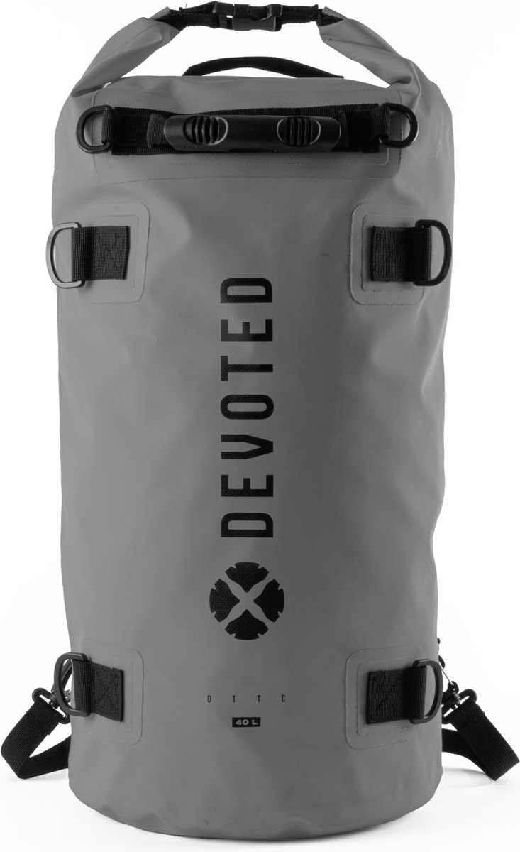 Devoted 40L Heavy Duty Dry Bag Backpack – Droogtas Rugzak - Grijs