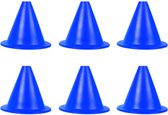 MDsport - Pion flexible - Set de 6 - Klein - Blauw