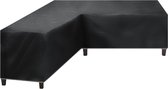 Tuinmeubelhoes Loungeset hoes Beschermhoes tuinmeubelen - L-vormig - 300x300x98cm - Weersbestendig - Zwart