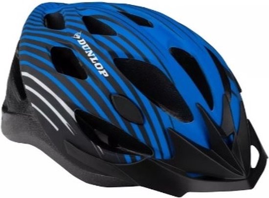 Dunlop Fietshelm Blauw (Maat L / 58-61 CM) Biking Accessoire, Veiligheidshelm, Mountainbiking Safety