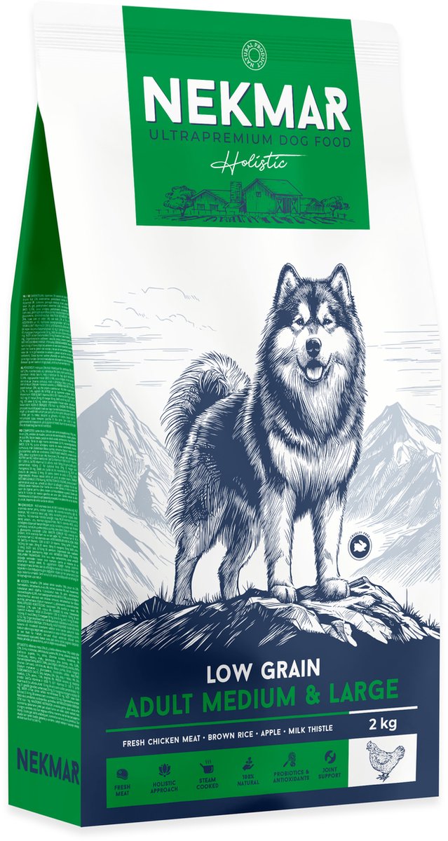 Nekmar Low Grain - Adult - Medium & Large 2 Kg