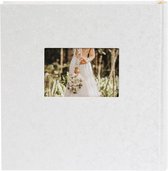 Bruiloftsalbum Romeo - 30 x 31 cm - 100 witte pagina's - Kunstleer Wit