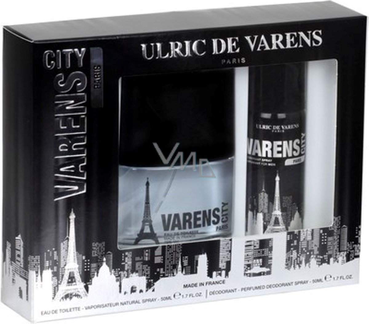 Goedkoopste ULRIC DE VARENS VARENS CITY PARIS EAU DE TOILETTE 50ML DEODORANT 50ML