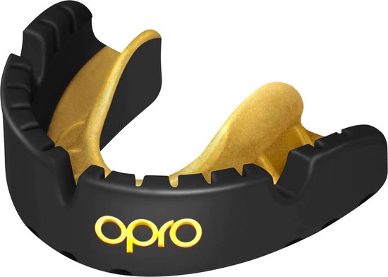 Zwart Opro bitje met gouden binnenkant en tanden