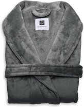 Heerlijk Zachte Badjas Fleece Antraciet  | Maat S |  Comfortabel En Soepel  |  Goede Pasvorm