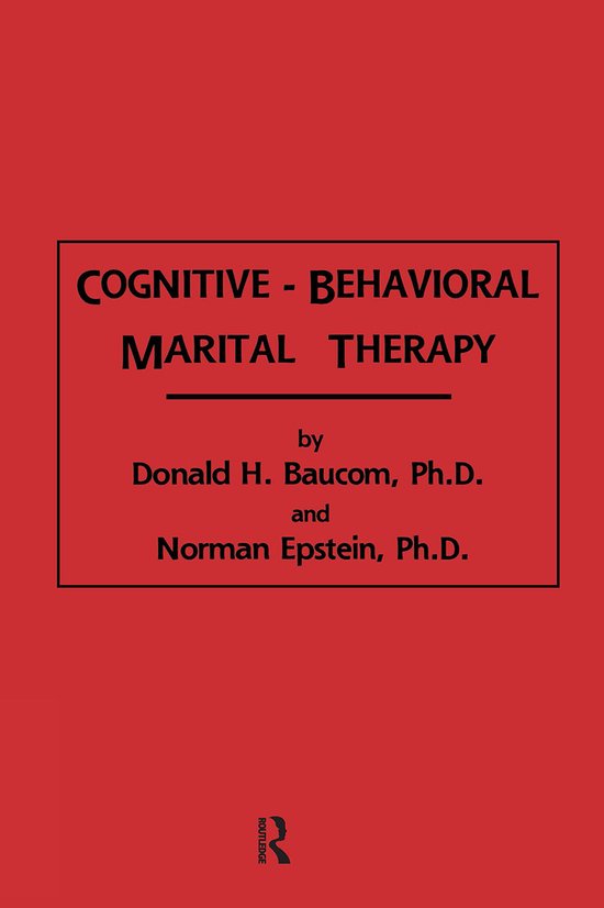 Cognitive-behavioral Marital Therapy - cover