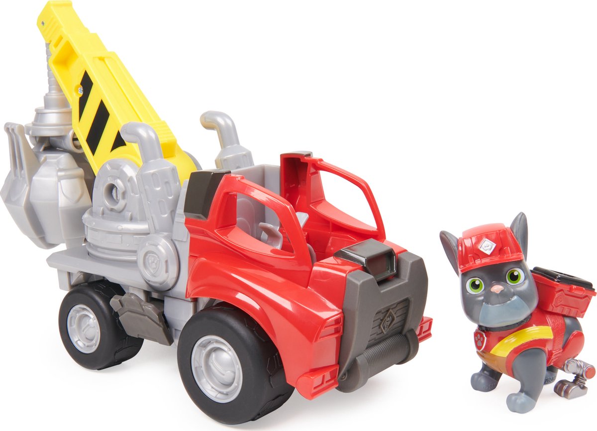 Rubble & Crew - Charger’s Kraanwagen met speelfiguur en beweegbare onderdelen - PAW Patrol speelgoed — afbeelding 10
