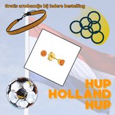 New Bling 9NB-1154 Zilveren Oorknopjes met Zirkonia Steentje 3mm - Oranje - Zilver - Verguld/Goud op Zilver