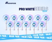 Maxenza Pro White 6 Series | Opzetborstels Geschikt voor Oral-B Elektrische Tandenborstels - 12 Stuks