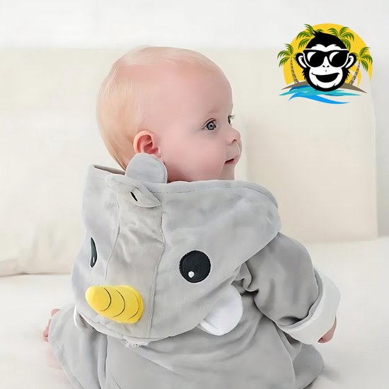 BoefieBoef Eenhoorn Bamboe Baby Badjas 0-2 Jaar (85 cm lang max) - Luxe, Superzacht & Hypoallergeen - Eco Kinderbadjas met Dieren Capuchon - Absorberende Peuter Handdoek Jongen & Meisje - Cadeau Zwemles, Carnaval, Verjaardagen of Kraam - Unicorn van Merkloos — afbeelding 5