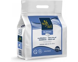 Zoutblok Waterverzachter 2x4kg - Zout Waterverzachter - Onthardingszout blok - Zoutblokken Waterontharder - 27 x 9 x 9cm