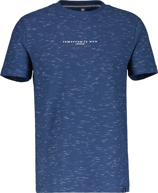 Lerros T-shirt Casual T Shirt Met Ronde Hals 2433023 448 Mannen Maat - L