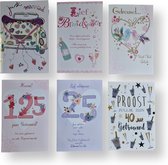 6 cartes de vœux de Luxe - Mariage - 12,5 ans mariés - Jour du mariage - 12 x 17 cm - Avec enveloppe