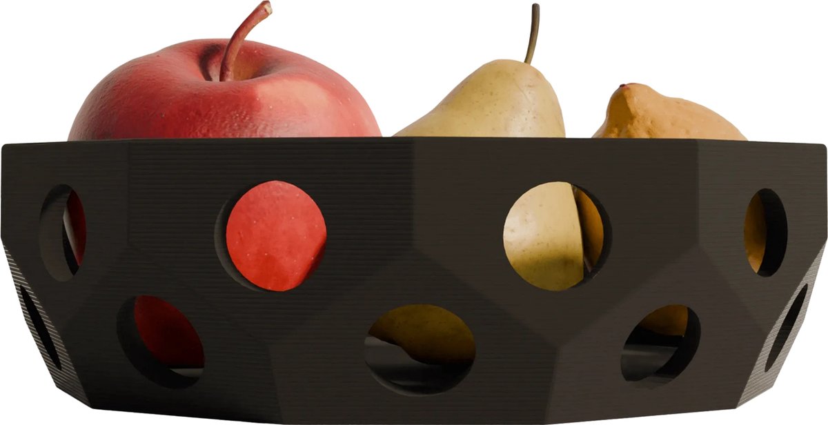Fiastra Sirolo XL fruitschaal - fruitmand voor veel fruit/groente - kommen en schalen - aanrecht organiser