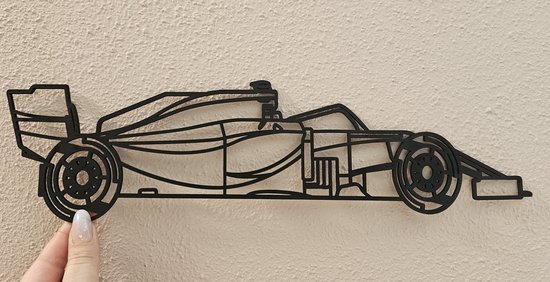 Formule 1 auto - raceauto hout - vaderdag cadeau - mannen cadeau - houten formule 1 raceauto maat 38.2x10.4cm