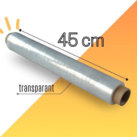 Foto: Vershoudfolie 45 cm huishoudfolie 4 rollen vershoudfolie 1000g cateringfolie horeca huishoudfolie op rol foodfilm