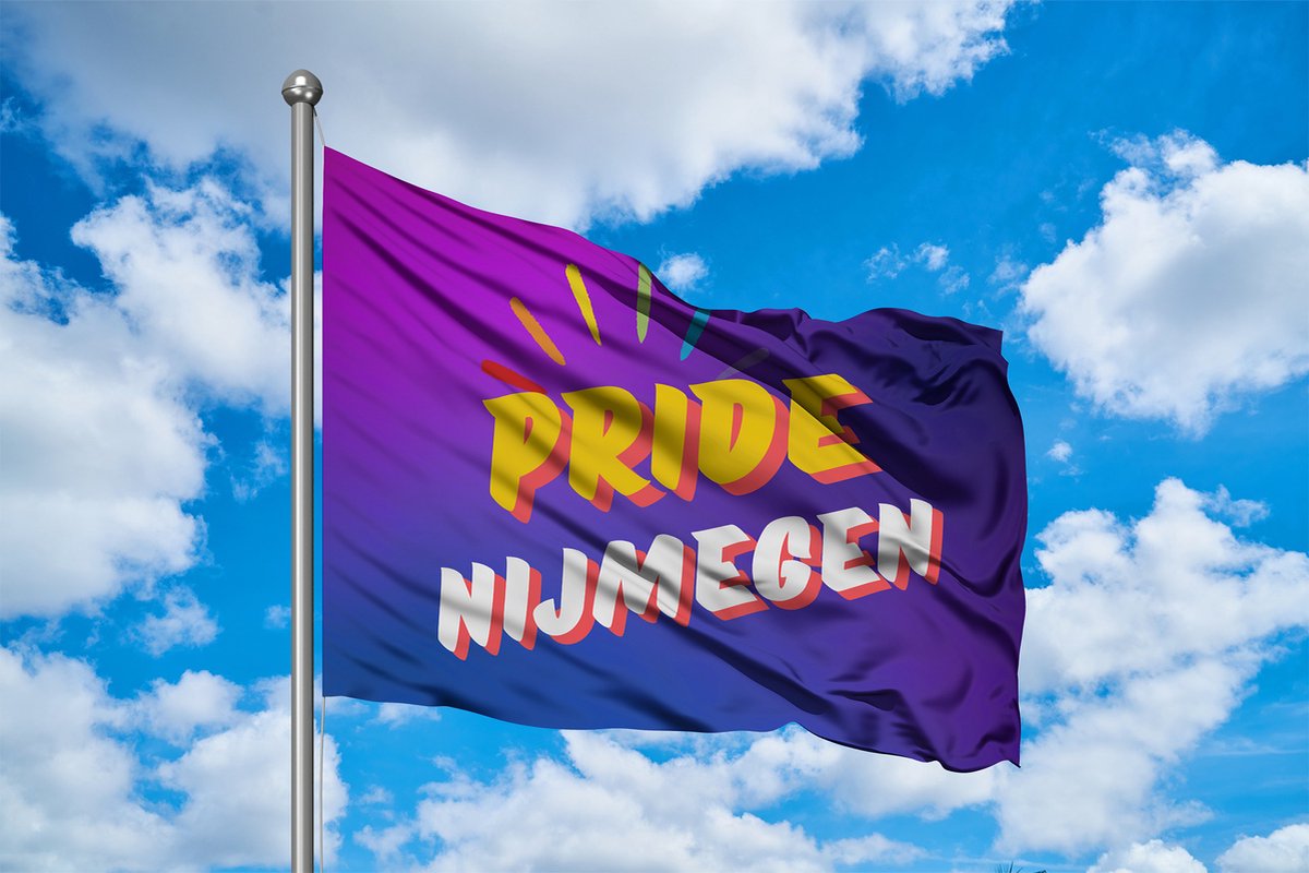 Pride Nijmegen Vlag - LGBTQ+ Pride Flag - 120x80cm