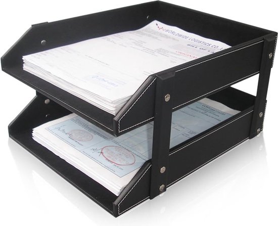 6 Stuks File Magazine Houder, Kraft Papier Desktop Opbergdoos, Magazijnbestand karton, Waterdichte Desktop Opbergdoos voor Bureau, Archief en Opslag