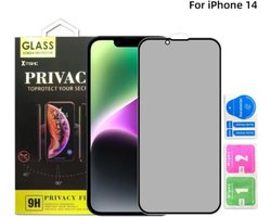 Screenprotector geschikt voor iPhone 14 - Extra Sterk en Veilig 9H Geharde Glasbescherming - Screenprotector Privacy