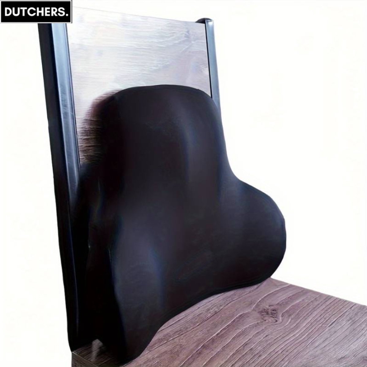 Goedkoopste Dutchers® Ergonomisch Rugkussen - Onderrug - Auto - Bureaustoel - Rugsteun - Lendekussen - Pijnvermindering - Memory Foam - Postuur Houding Corrector - Zwart