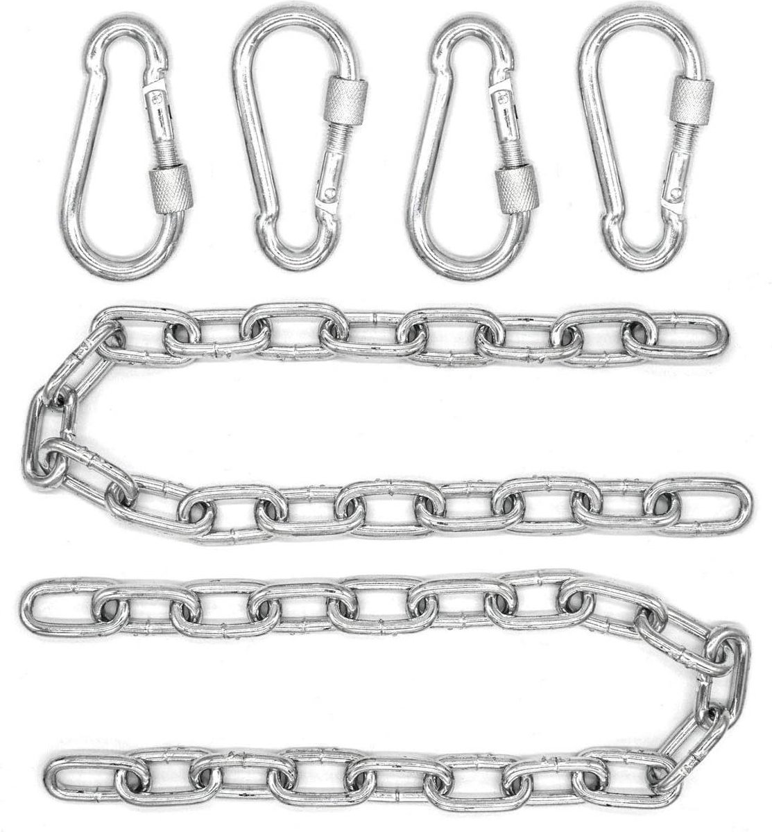 Hangende Stoelketting 50cm tot 230kg Karabiners Schommel Bokszak Ophanging
