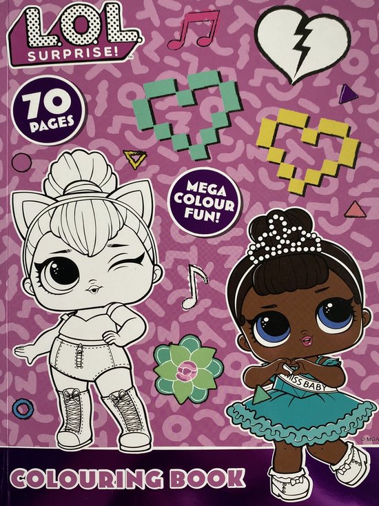 Foto: L o l surprise kleurboek 70 pagina s mega colour fun colouring book