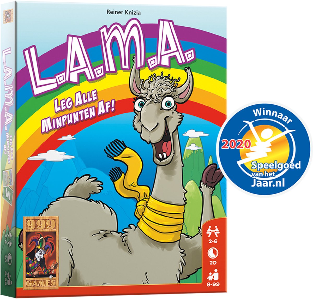 999 Games - LAMA - Vlot Kaartspel - Eenvoudige spelregels - Familiespel - Gezelschapsspel - Educatief spel - Klein cadeautje — afbeelding 4