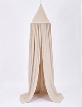 IL BAMBINI - Katoenen klamboe voor babykamer - Hemeltje voor babybedje - decoratie kinderkamer - Zandkleur - lichtbruin